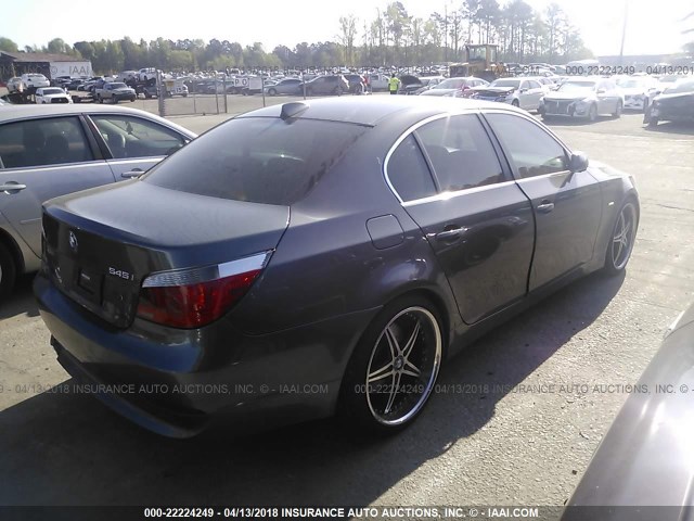 WBANB33504B113656 - 2004 BMW 545 I GRAY photo 4