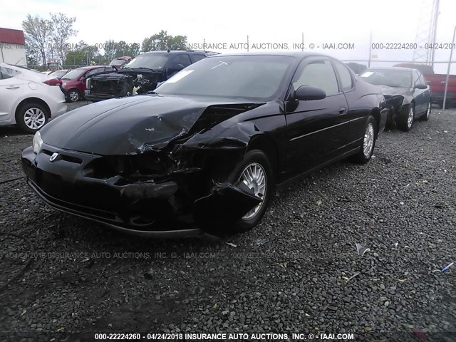 2G1WW12E4Y9184327 - 2000 CHEVROLET MONTE CARLO LS BLACK photo 2