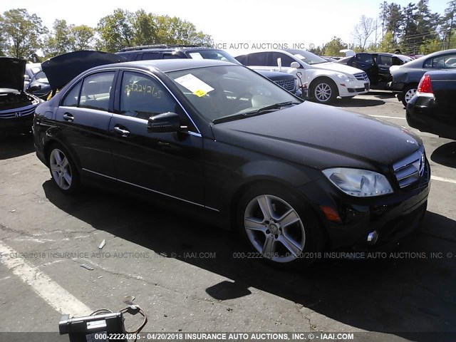 WDDGF5EB4AR128135 - 2010 MERCEDES-BENZ C 300 BLACK photo 1