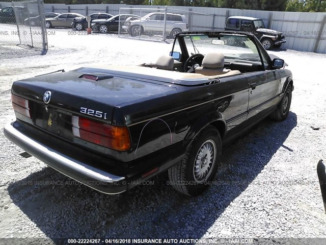 WBABB2305J8855545 - 1988 BMW 325 I AUTOMATIC BLACK photo 4