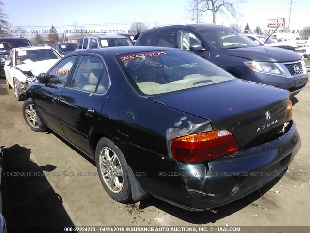 19UUA56631A004791 - 2001 ACURA 3.2TL GREEN photo 3