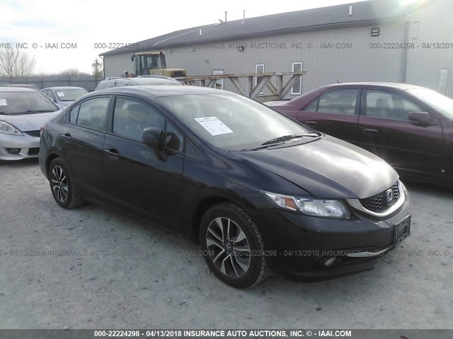 19XFB2F96DE019414 - 2013 HONDA CIVIC EXL BLACK photo 1