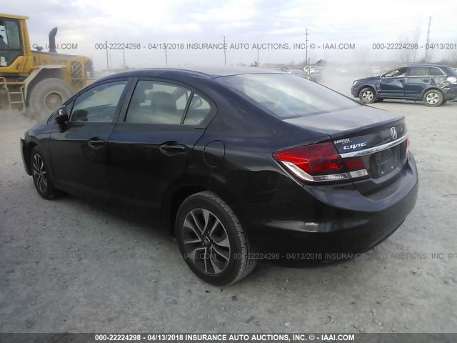 19XFB2F96DE019414 - 2013 HONDA CIVIC EXL BLACK photo 3