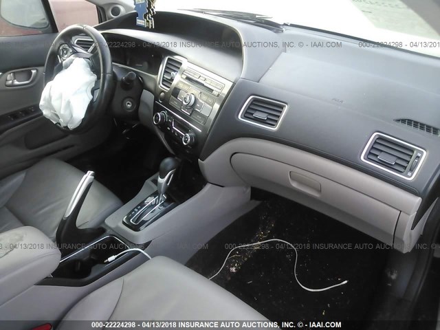 19XFB2F96DE019414 - 2013 HONDA CIVIC EXL BLACK photo 5