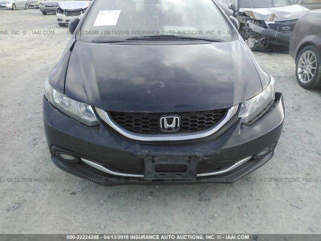 19XFB2F96DE019414 - 2013 HONDA CIVIC EXL BLACK photo 6