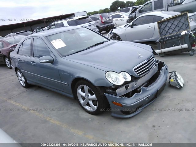 WDBRF52H36F777198 - 2006 MERCEDES-BENZ C GENERATION 2006 230 Light Blue photo 1