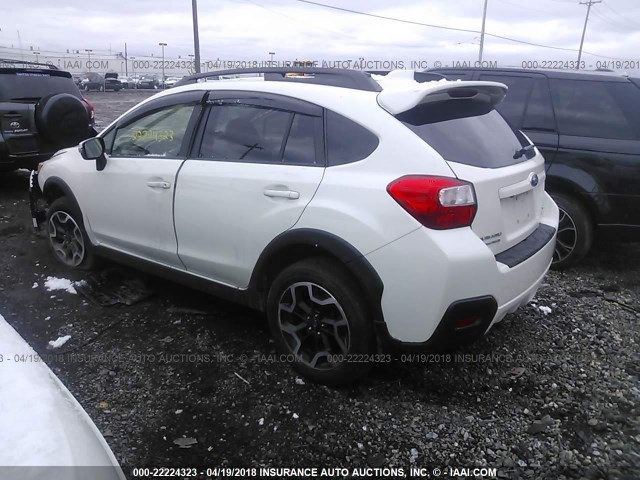 JF2GPAKC3GH322989 - 2016 SUBARU CROSSTREK LIMITED WHITE photo 3