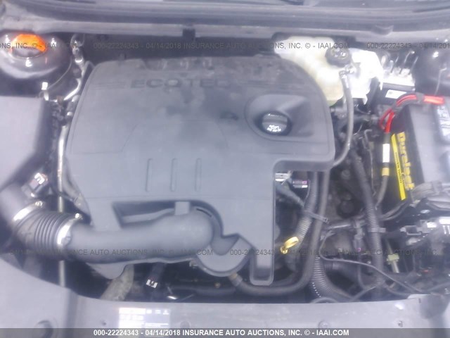 1G1ZC5E08CF151392 - 2012 CHEVROLET MALIBU 1LT BLACK photo 10