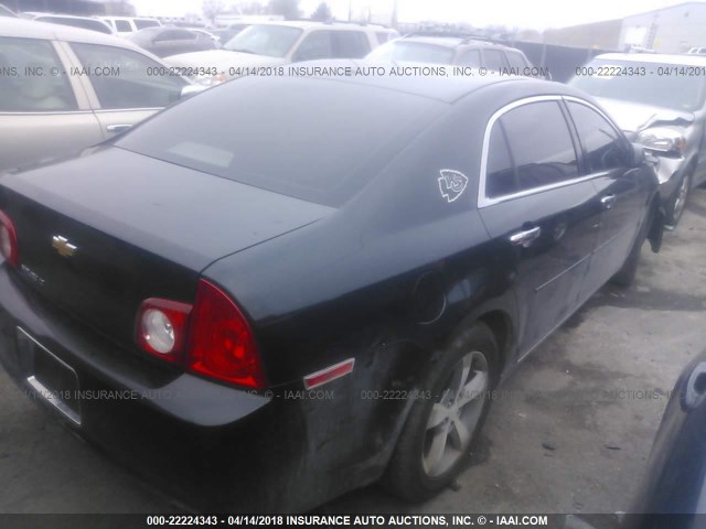 1G1ZC5E08CF151392 - 2012 CHEVROLET MALIBU 1LT BLACK photo 4