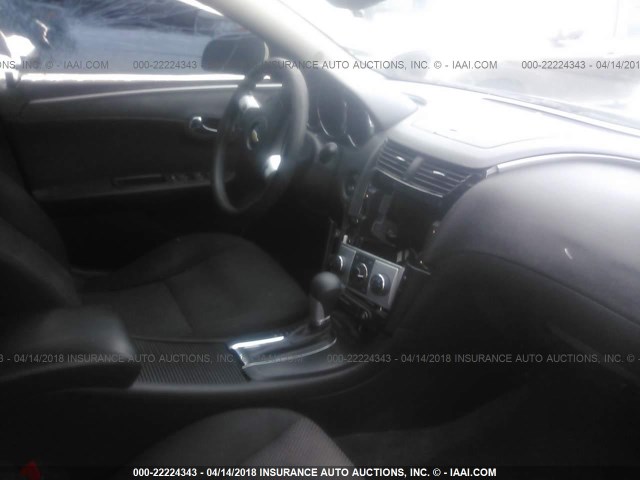 1G1ZC5E08CF151392 - 2012 CHEVROLET MALIBU 1LT BLACK photo 5