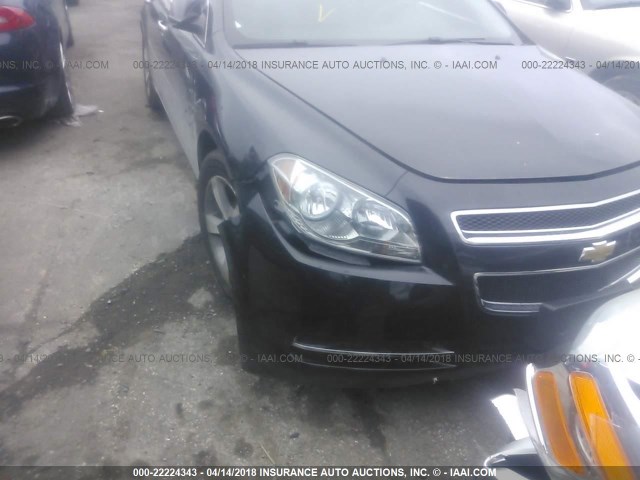 1G1ZC5E08CF151392 - 2012 CHEVROLET MALIBU 1LT BLACK photo 6