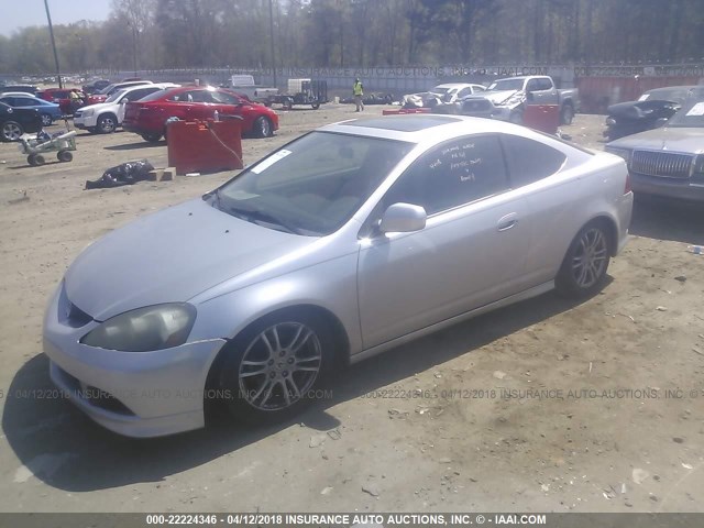 JH4DC53836S014137 - 2006 ACURA RSX SILVER photo 2