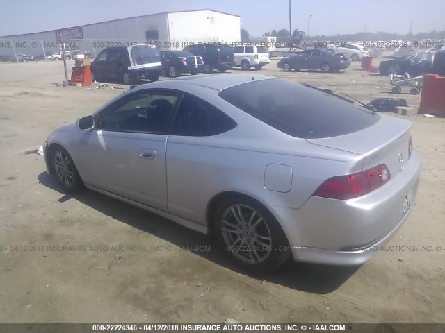 JH4DC53836S014137 - 2006 ACURA RSX SILVER photo 3