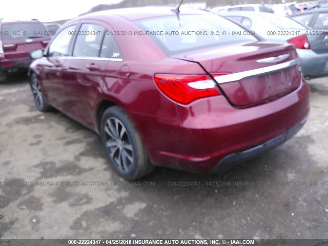 1C3CCBBB5EN165247 - 2014 CHRYSLER 200 TOURING MAROON photo 3