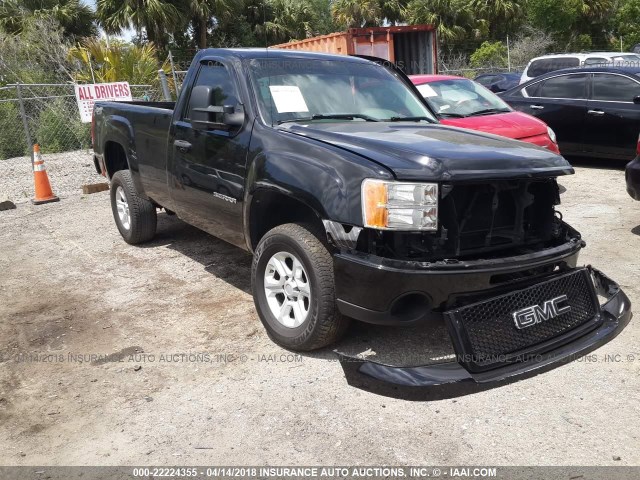 1GTN2TEX5BZ348124 - 2011 GMC SIERRA K1500 BLACK photo 1