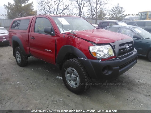 5TEPX42N97Z324326 - 2007 TOYOTA TACOMA RED photo 1