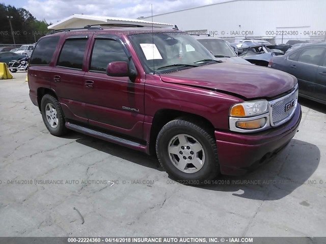 1GKEK63U16J133827 - 2006 GMC YUKON DENALI BURGUNDY photo 1