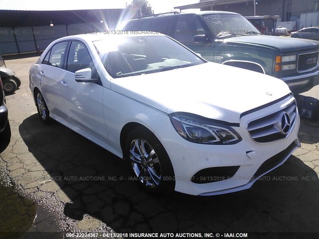 WDDHF0EBXEA881972 - 2014 MERCEDES-BENZ E 250 BLUETEC WHITE photo 1