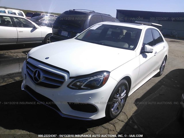 WDDHF0EBXEA881972 - 2014 MERCEDES-BENZ E 250 BLUETEC WHITE photo 2