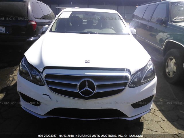 WDDHF0EBXEA881972 - 2014 MERCEDES-BENZ E 250 BLUETEC WHITE photo 6