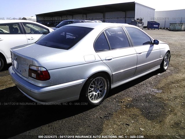 WBADT63481CF12695 - 2001 BMW 530 I AUTOMATIC SILVER photo 4