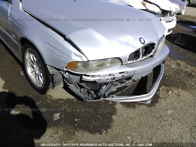 WBADT63481CF12695 - 2001 BMW 530 I AUTOMATIC SILVER photo 6