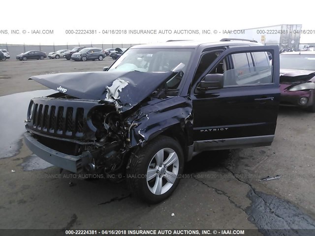 1J4NF1GB7BD129232 - 2011 JEEP PATRIOT SPORT BLACK photo 2