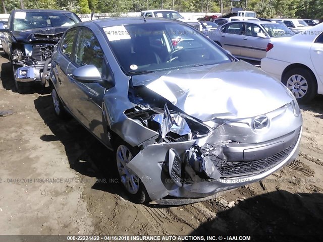 JM1DE1KY1C0137674 - 2012 MAZDA MAZDA2 SILVER photo 1