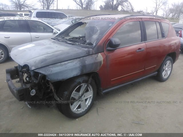 1J4NF4FB2AD505479 - 2010 JEEP COMPASS SPORT ORANGE photo 2