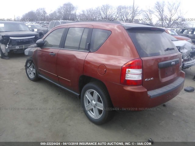 1J4NF4FB2AD505479 - 2010 JEEP COMPASS SPORT ORANGE photo 3