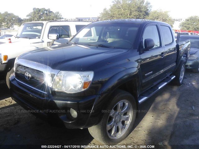 3TMJU62N98M057679 - 2008 TOYOTA TACOMA DOUBLE CAB PRERUNNER BLACK photo 2