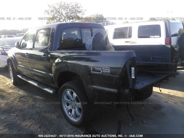 3TMJU62N98M057679 - 2008 TOYOTA TACOMA DOUBLE CAB PRERUNNER BLACK photo 3