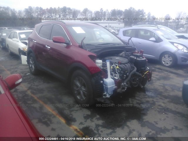 5XYZU3LB5FG304437 - 2015 HYUNDAI SANTA FE SPORT  RED photo 1