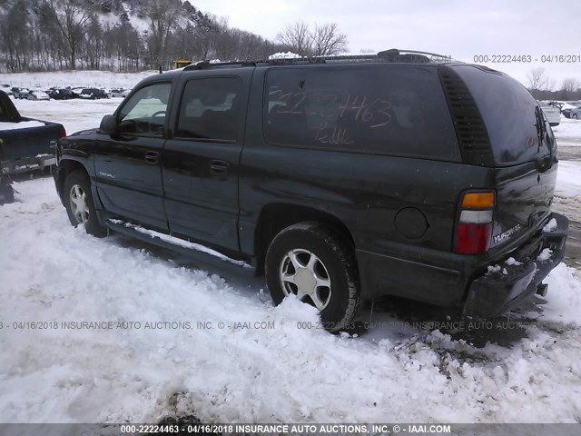 1GKFK66U01J264093 - 2001 GMC DENALI XL K1500 GREEN photo 3