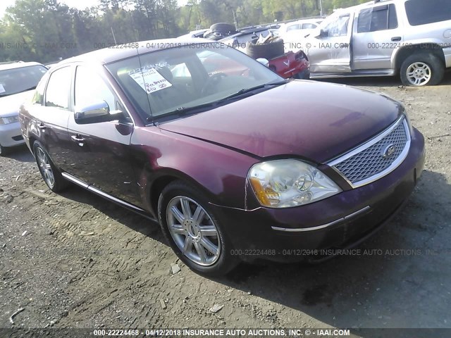 1FAHP25196G158130 - 2006 FORD FIVE HUNDRED LIMITED BURGUNDY photo 1