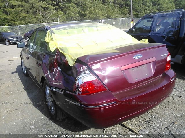 1FAHP25196G158130 - 2006 FORD FIVE HUNDRED LIMITED BURGUNDY photo 6