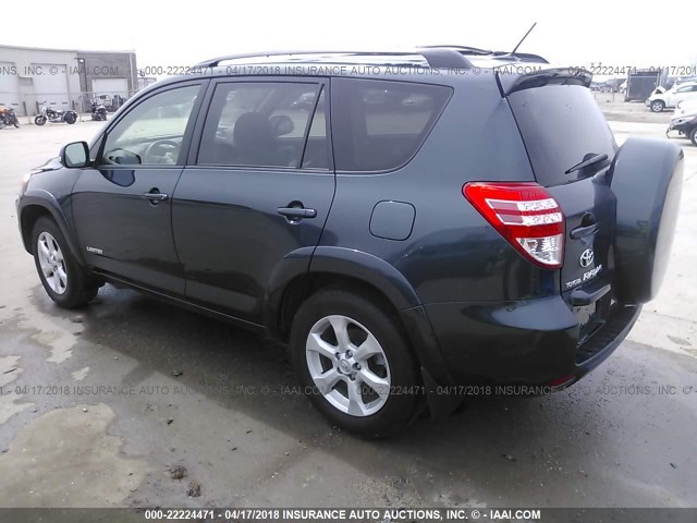 JTMBK31V39D008274 - 2009 TOYOTA RAV4 LIMITED Dark Blue photo 3