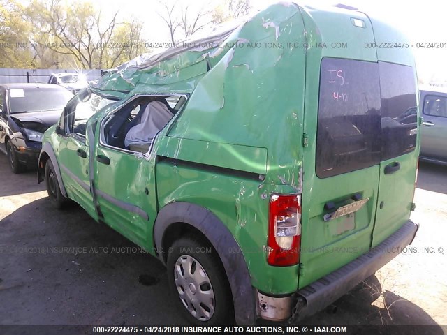 NM0LS7AN8BT060651 - 2011 FORD TRANSIT CONNECT XL GREEN photo 3