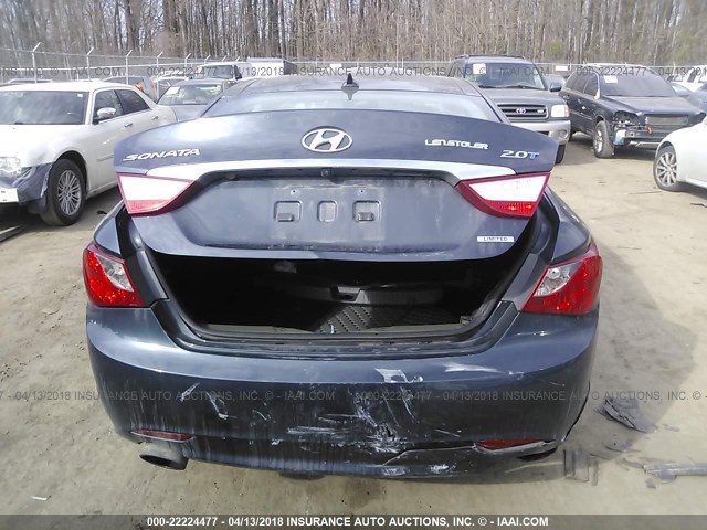 5NPEC4AB9CH342140 - 2012 HYUNDAI SONATA SE/LIMITED Dark Blue photo 6