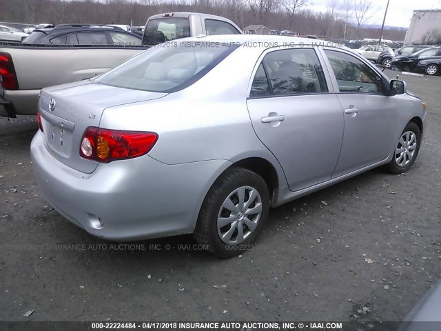 1NXBU4EE1AZ369111 - 2010 TOYOTA COROLLA S/LE/XLE SILVER photo 4