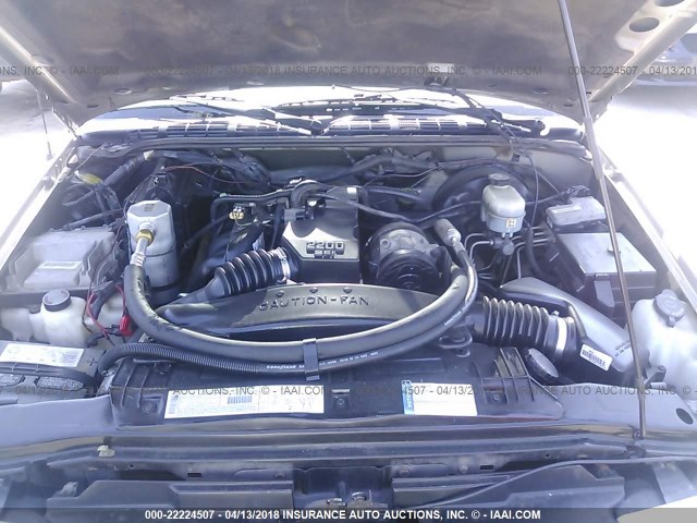 1GCCS1459YK294615 - 2000 CHEVROLET S TRUCK S10 GRAY photo 10