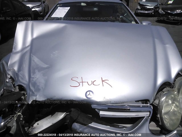 WDBSK75F96F114611 - 2006 MERCEDES-BENZ SL 500 SILVER photo 10