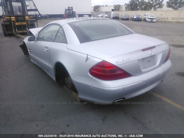 WDBSK75F96F114611 - 2006 MERCEDES-BENZ SL 500 SILVER photo 3