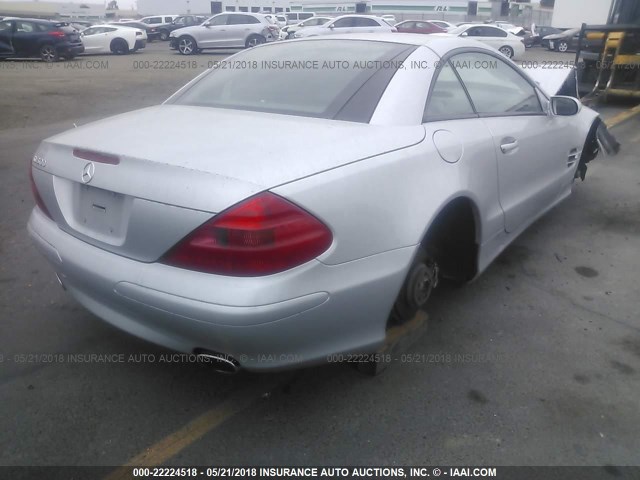 WDBSK75F96F114611 - 2006 MERCEDES-BENZ SL 500 SILVER photo 4