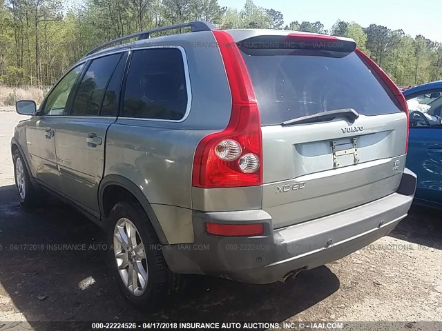 YV4CZ852561256470 - 2006 VOLVO XC90 V8 GREEN photo 3