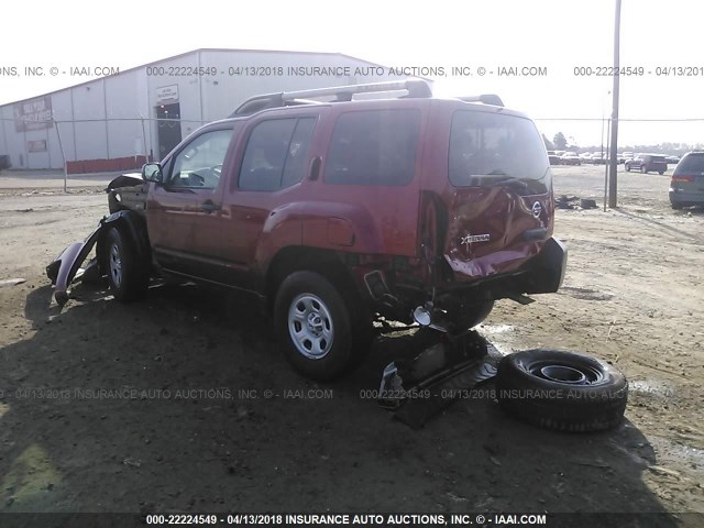 5N1AN0NW2EN807239 - 2014 NISSAN XTERRA X/S/PRO-4X BURGUNDY photo 3