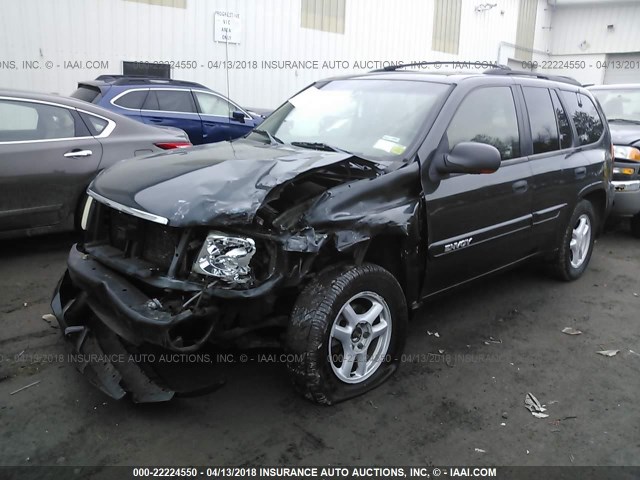 1GKDT13S532146662 - 2003 GMC ENVOY GRAY photo 2