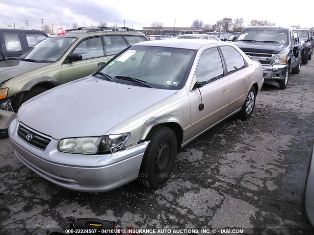4T1BG22K01U054919 - 2001 TOYOTA CAMRY CE/LE/XLE 棕色 照片 2