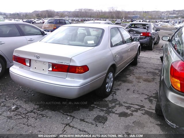 4T1BG22K01U054919 - 2001 TOYOTA CAMRY CE/LE/XLE 棕色 照片 4
