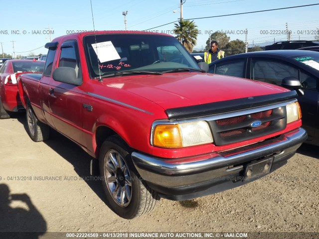 1FTCR14AXSPA50152 - 1995 FORD RANGER SUPER CAB RED photo 1